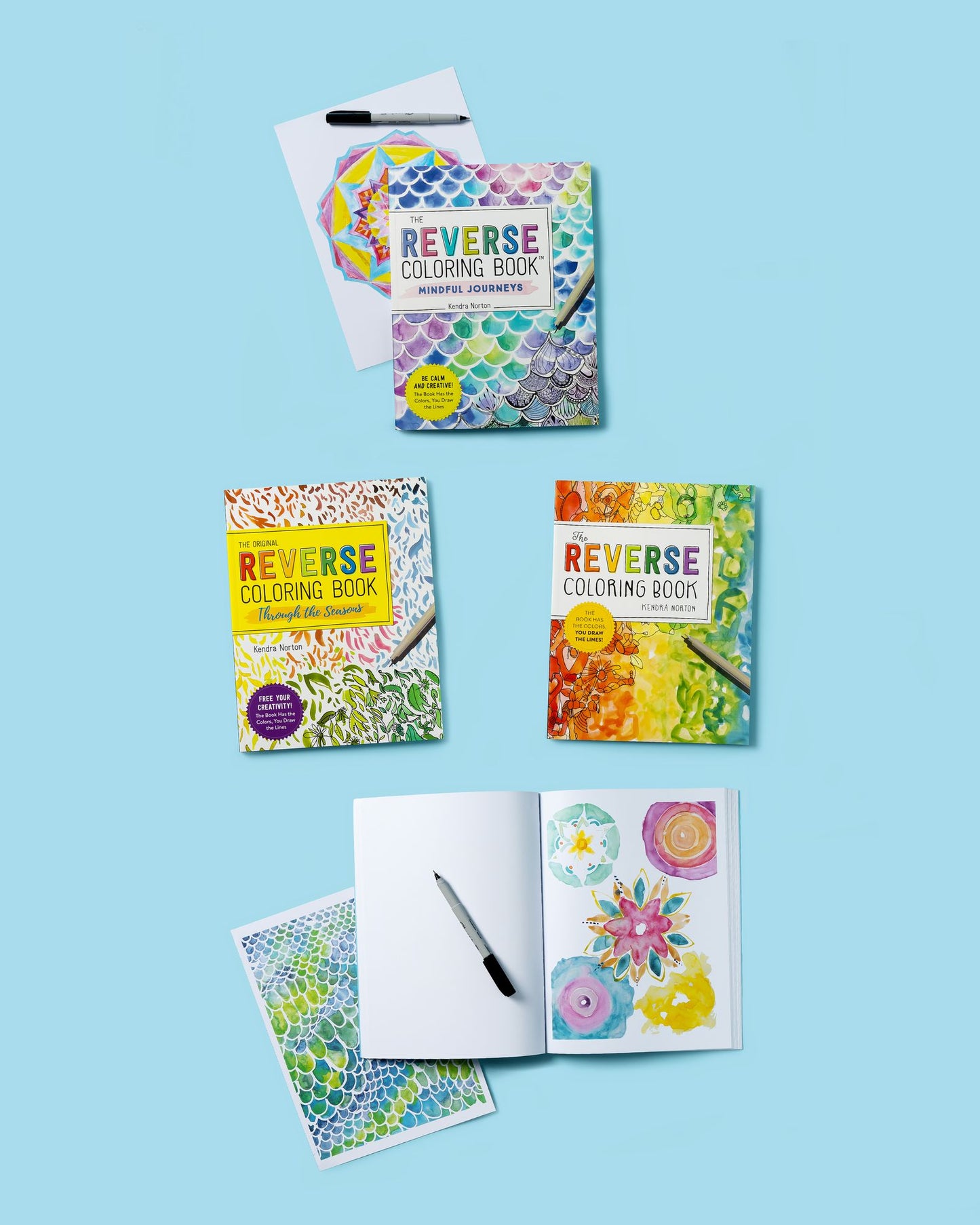The Reverse Coloring BookT: The Book Has the Colors, You Draw the Lines!