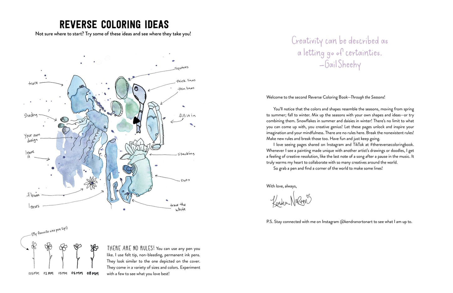 The Reverse Coloring BookT: Through the Seasons: The Book Has the Colors, You Make the Lines