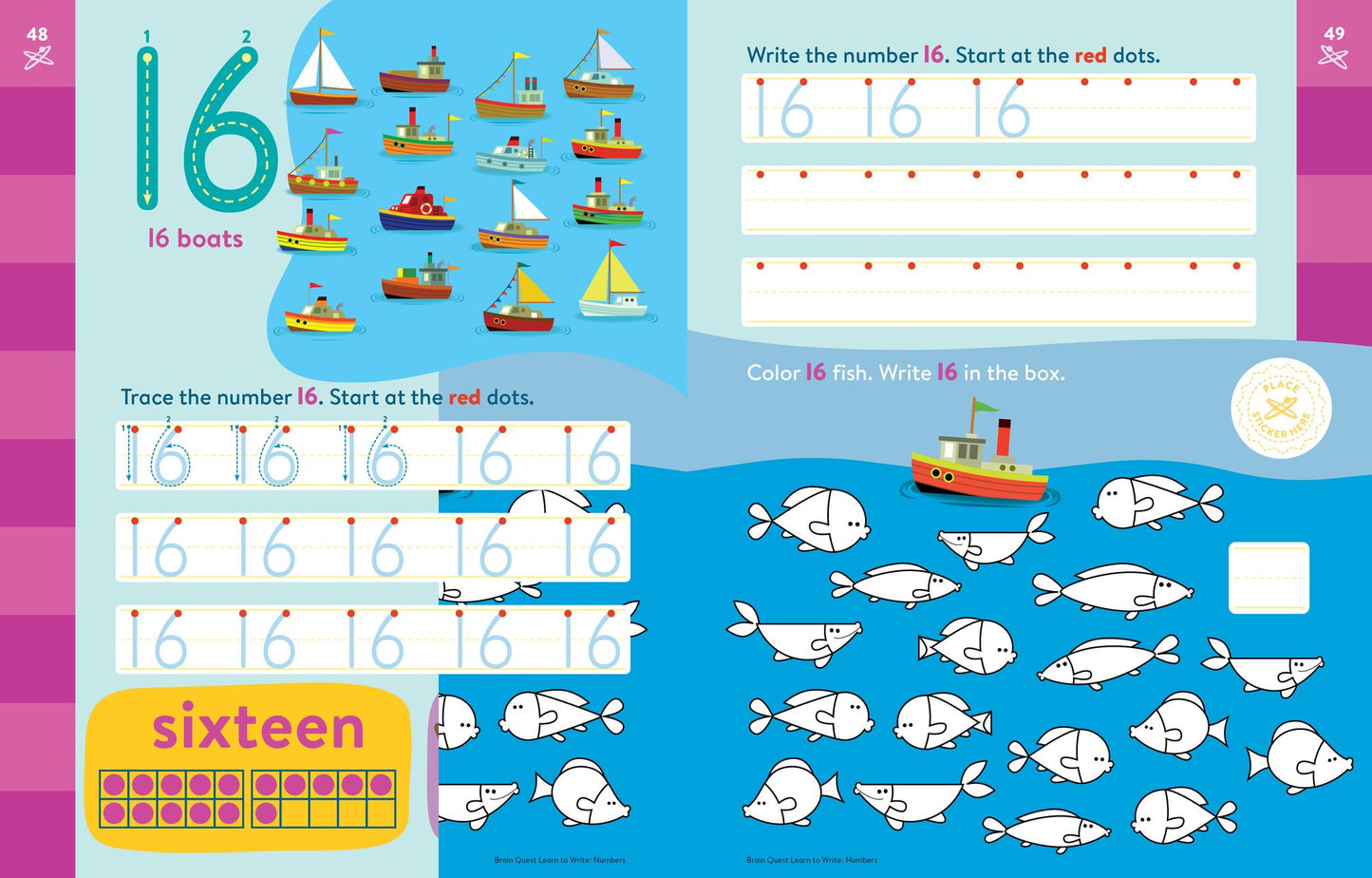 Brain Quest Learn to Write: Numbers