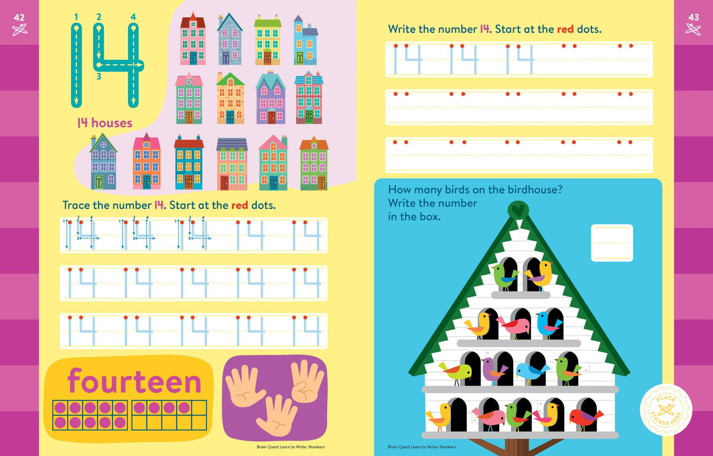Brain Quest Learn to Write: Numbers