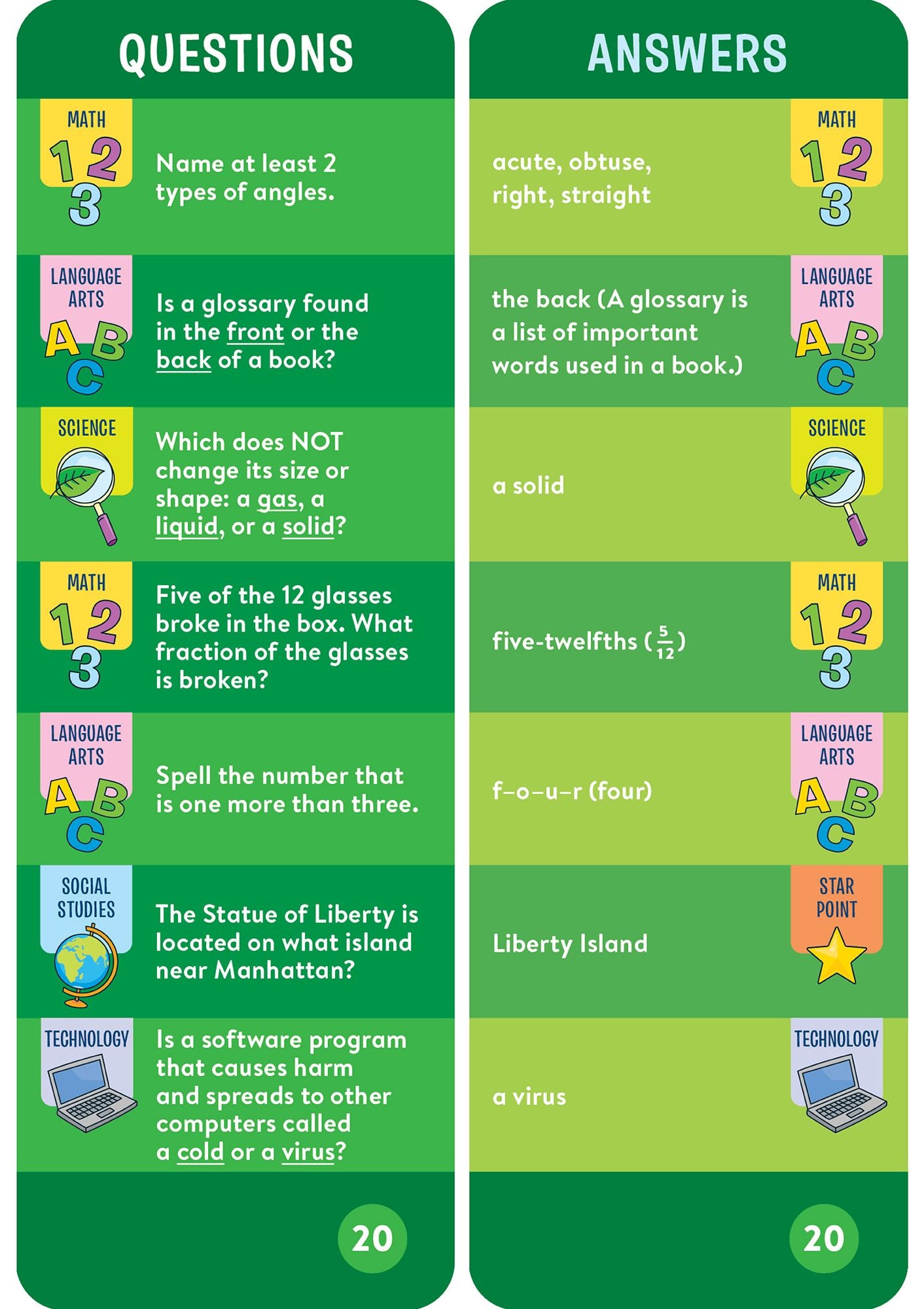 Brain Quest 3rd Grade Smart Cards Revised 5th Edition