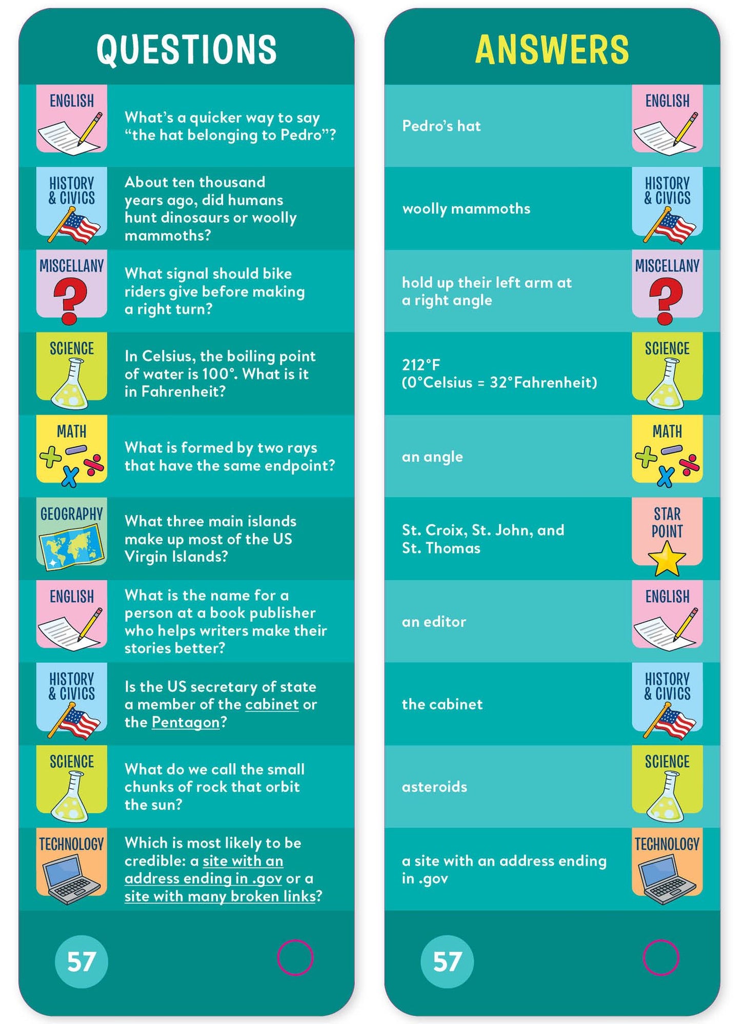 Brain Quest 5th Grade Smart Cards Revised 5th Edition