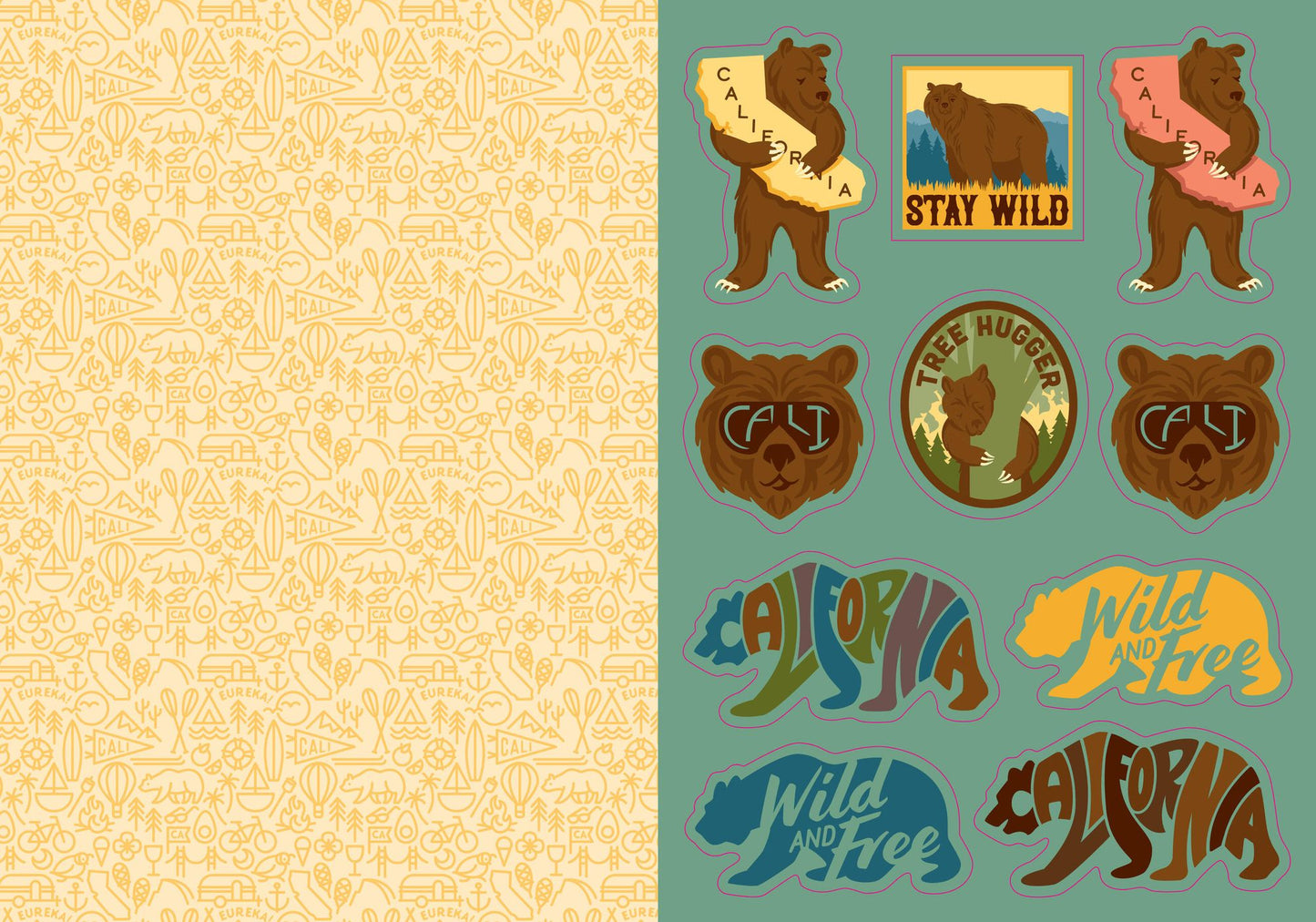 I Love California Sticker Book: 325+ Stickers Celebrating the Golden State