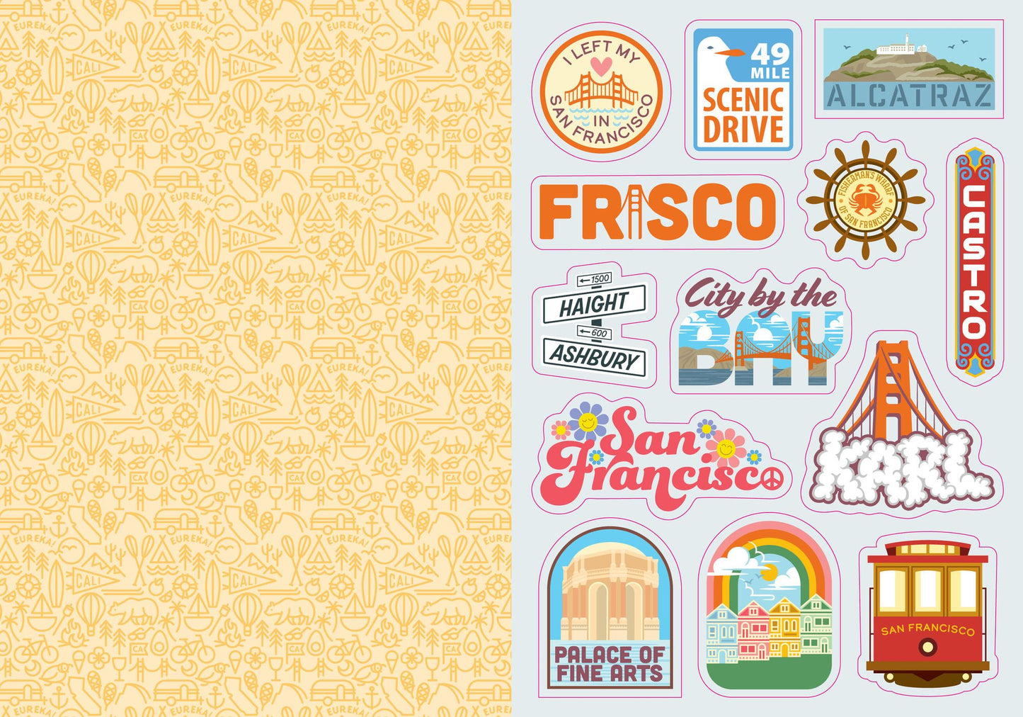 I Love California Sticker Book: 325+ Stickers Celebrating the Golden State
