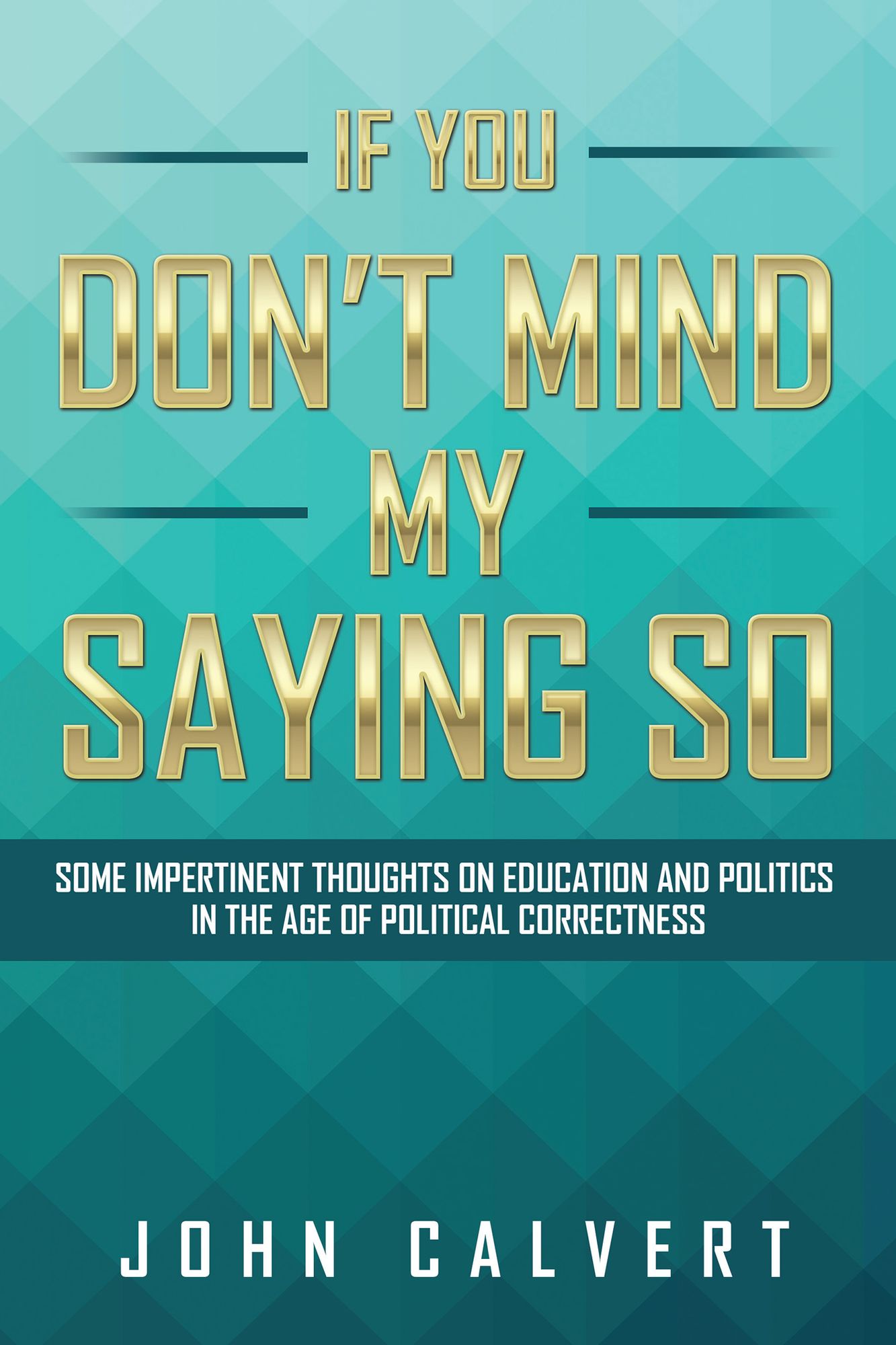 If You Don't Mind My Saying So: Some Impertinent Thoughts on Education and Politics in the Age of Political Correctness