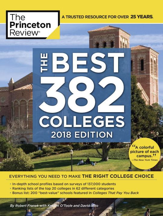 The Best 382 Colleges, 2018 Edition