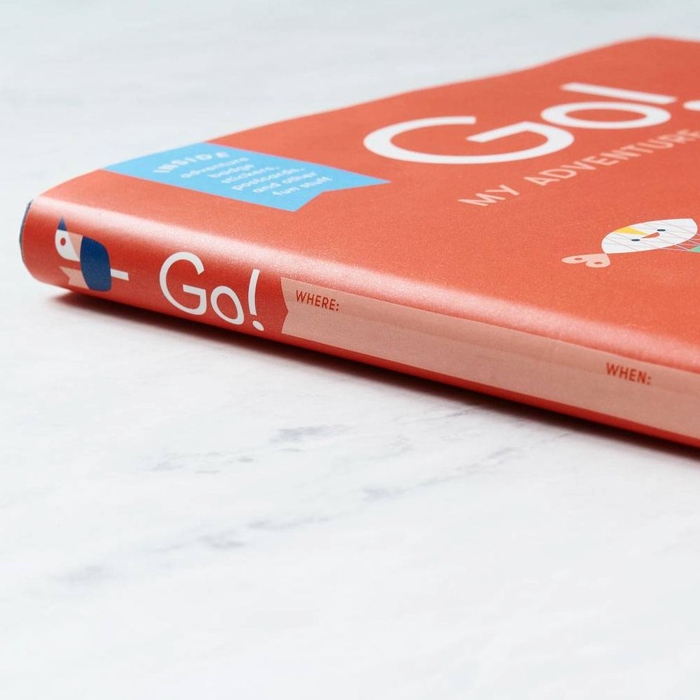 Go! (Red): A Kids' Interactive Travel Diary and Journal