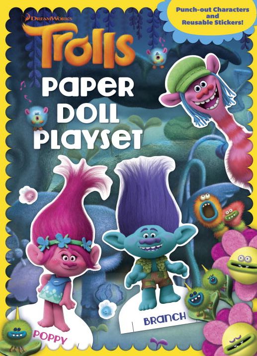 Trolls Paper Doll Playset