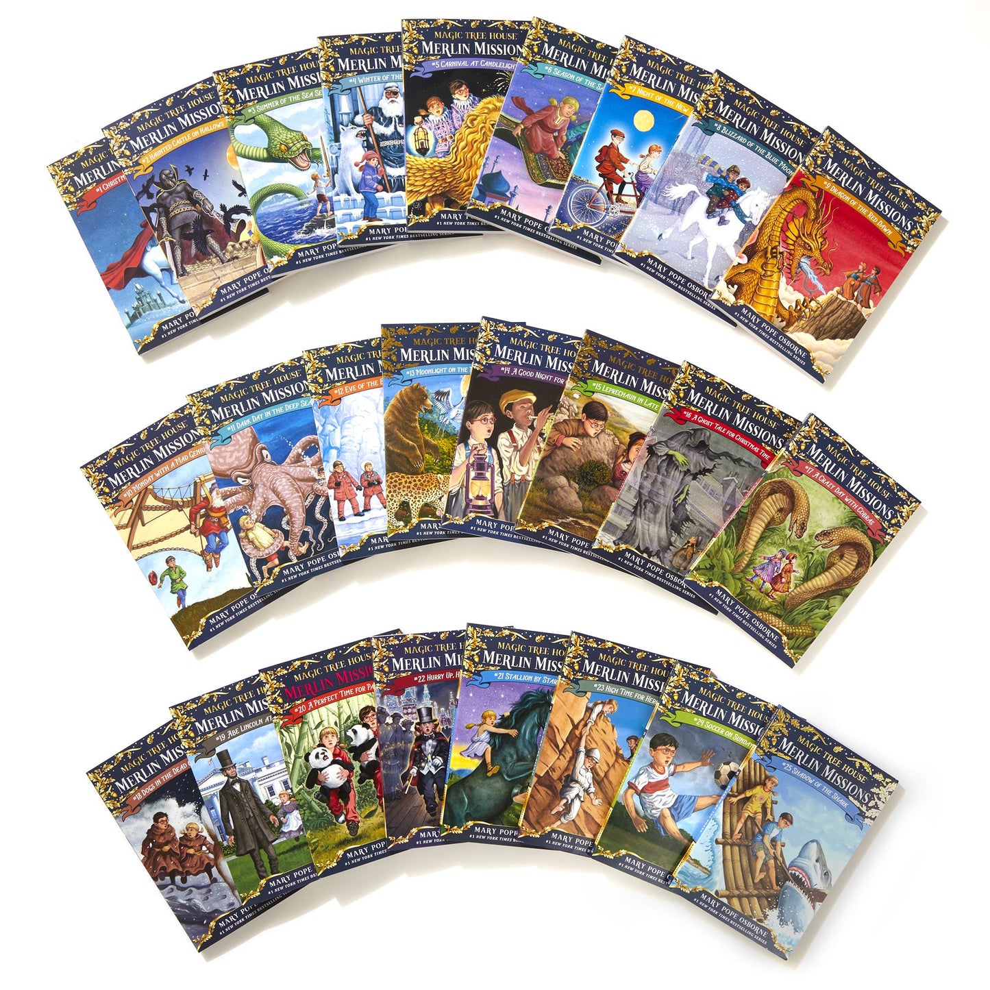 Magic Tree House Merlin Missions #1-25 Boxed Set