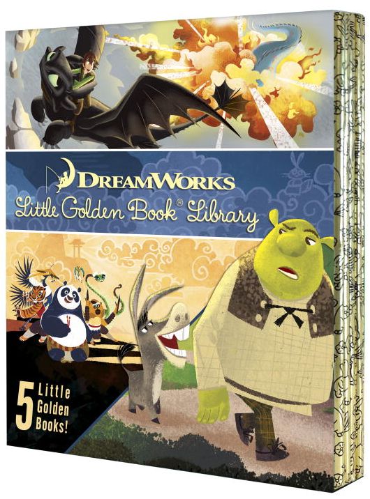 DreamWorks Little Golden Book Library 5 copy boxed set