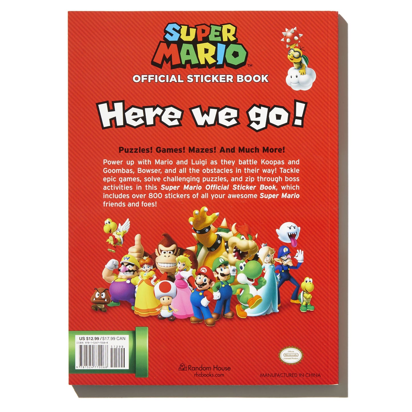 Super Mario Official Sticker Book (Nintendo)