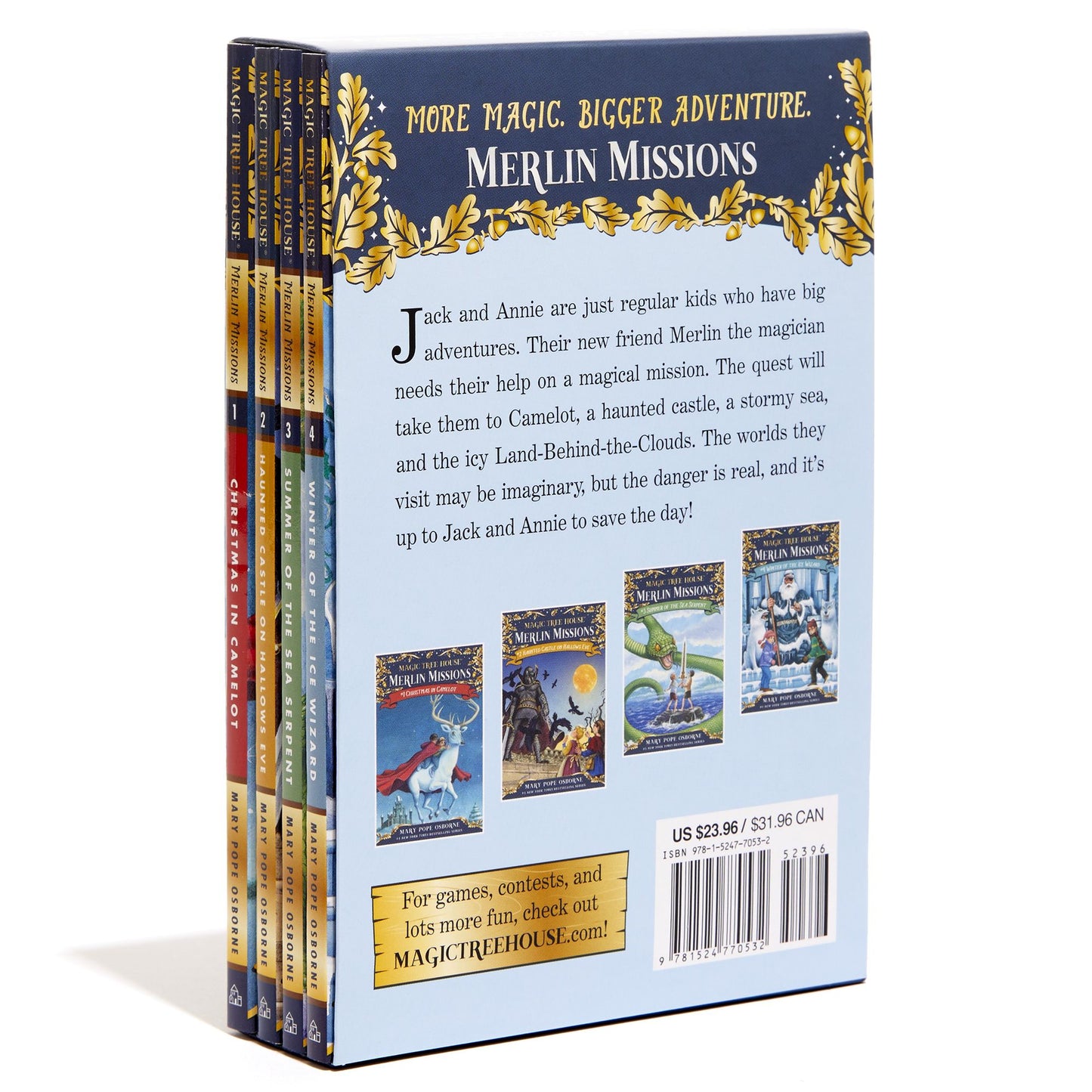 Magic Tree House Merlin Mission 1-4 Boxed Set