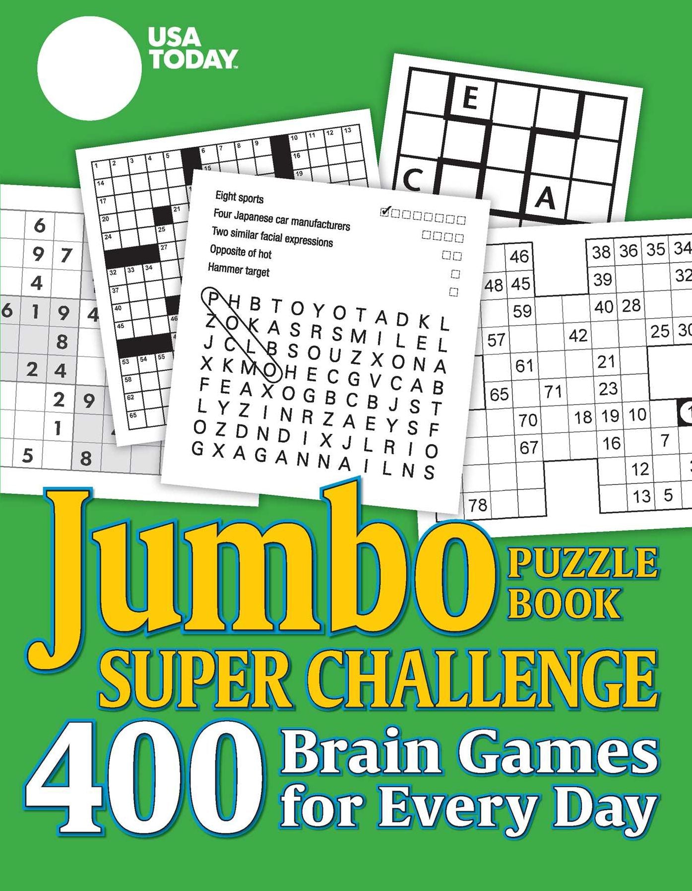 USA TODAY New Jumbo Puzzle Book: 400 Brain Games for Every Day