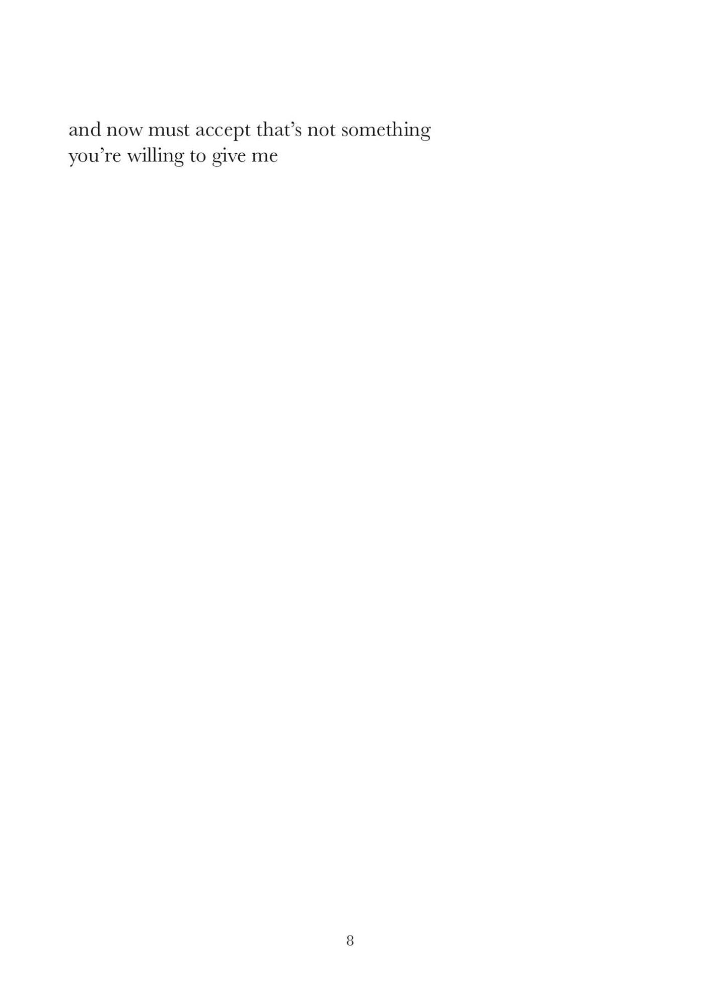 Don't Tell Me Not to Ask Why: Poetry & Prose