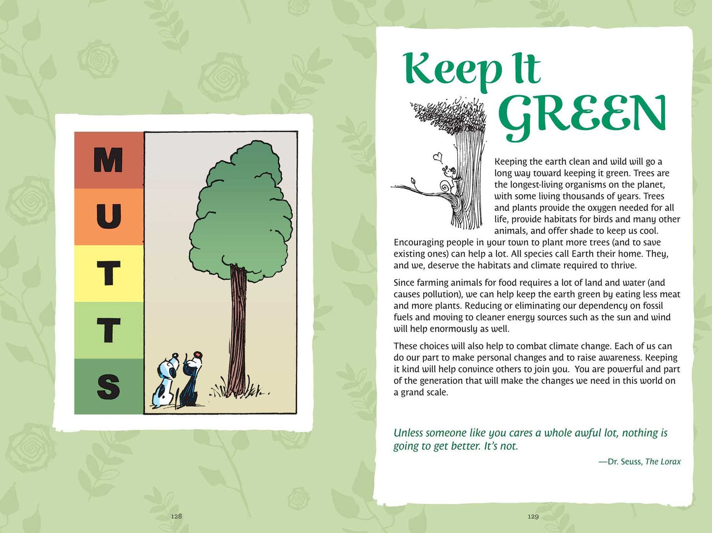 Mutts Go Green: Earth-Friendly Tips and Comic Strips