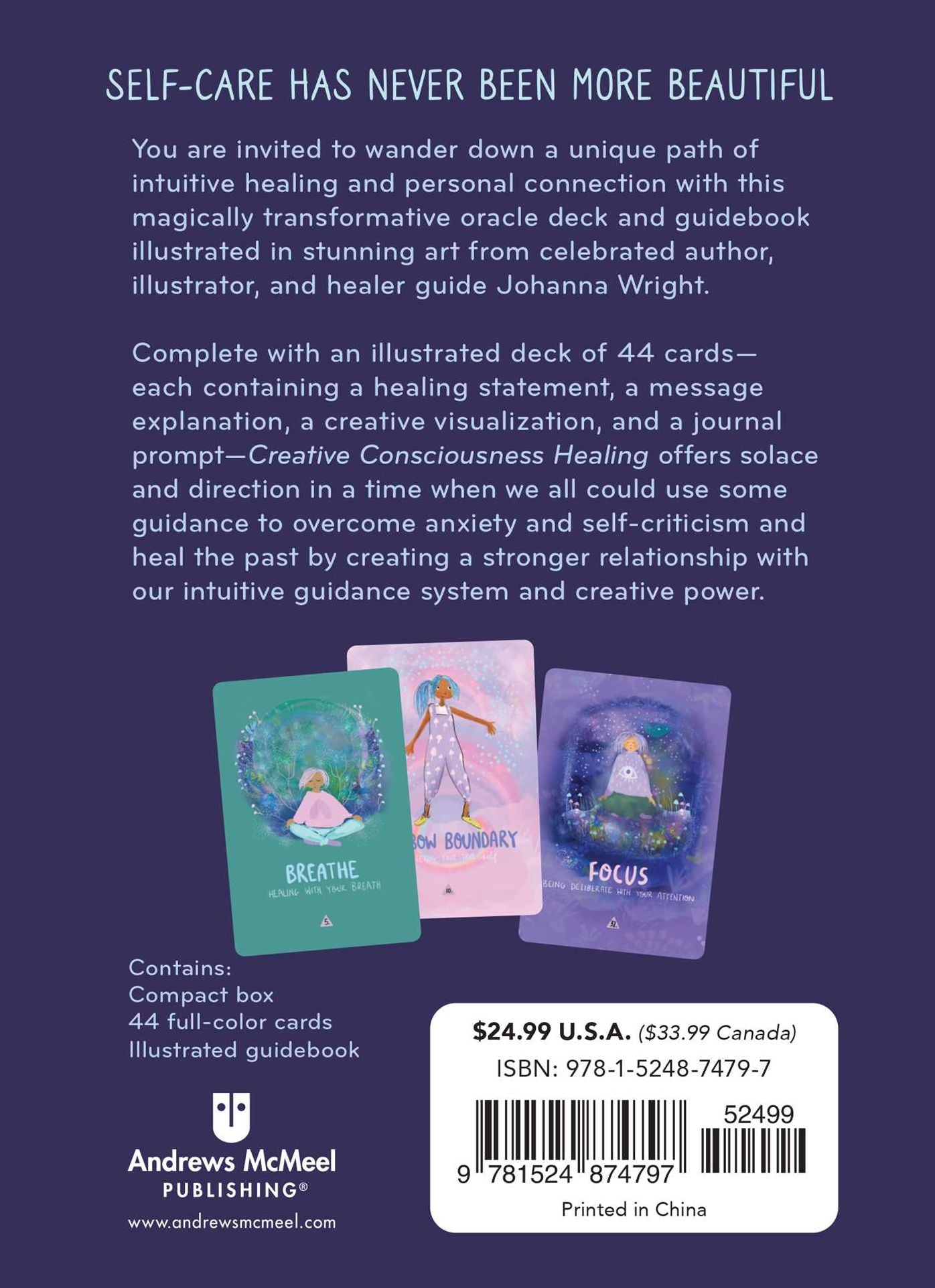 Creative Consciousness Healing: A 44-Card Oracle Deck and Guidebook for Self-Healing and Self-Care