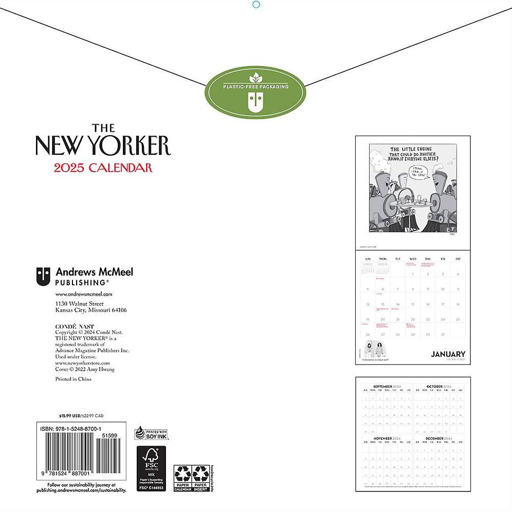 2025 Cartoons From The New Yorker Wall Calendar