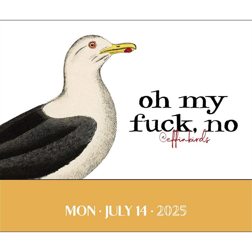 2025 Effin' Birds Day-to-Day Desk Calendar
