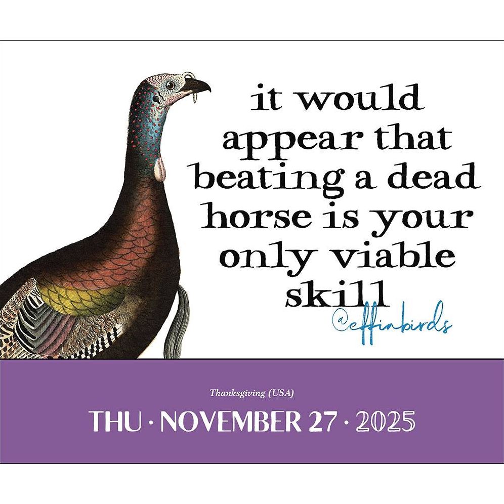 2025 Effin' Birds Day-to-Day Desk Calendar
