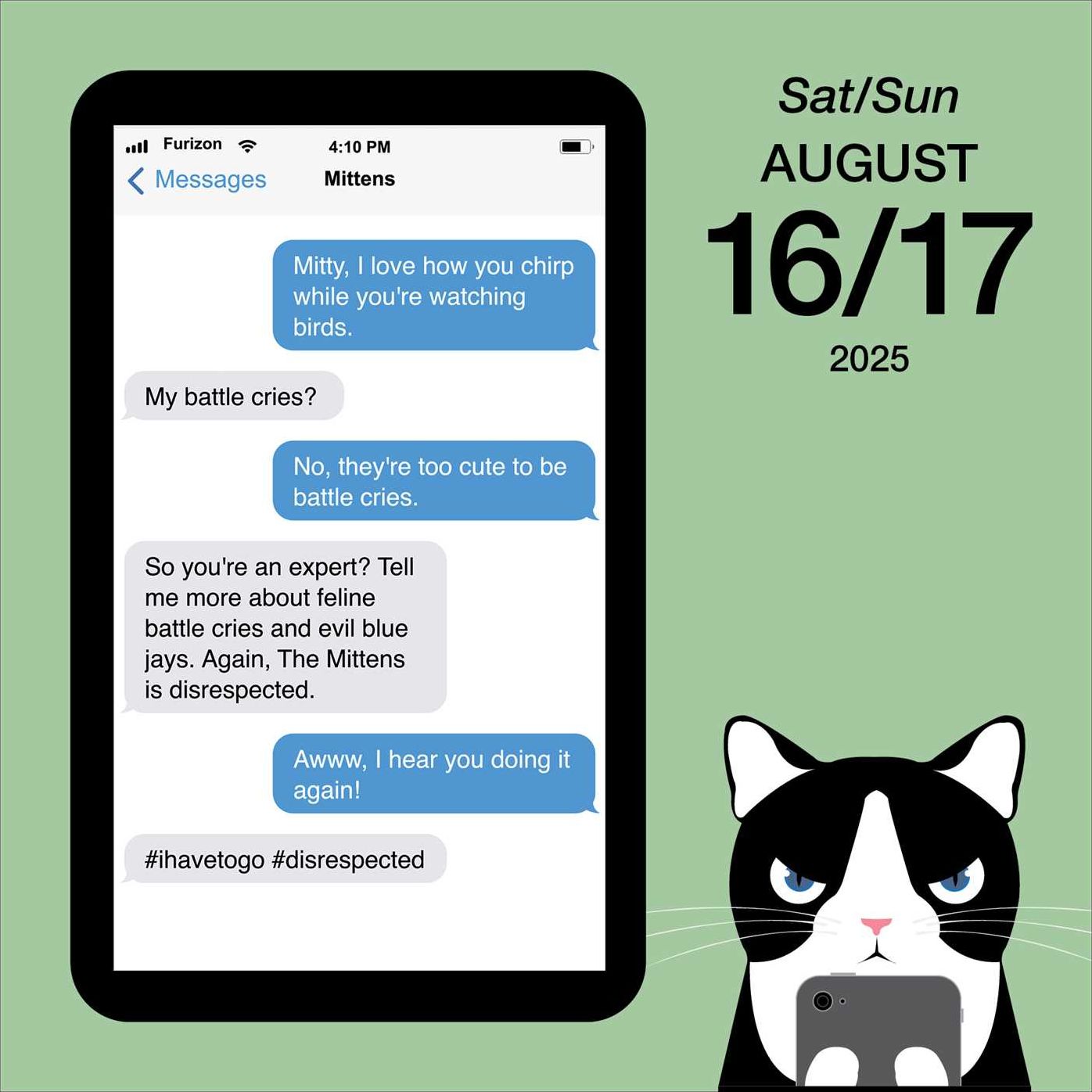 2025 Texts From Mittens The Cat Day-to-Day Calendar