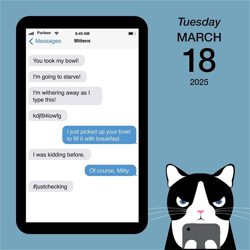 2025 Texts From Mittens The Cat Day-to-Day Calendar