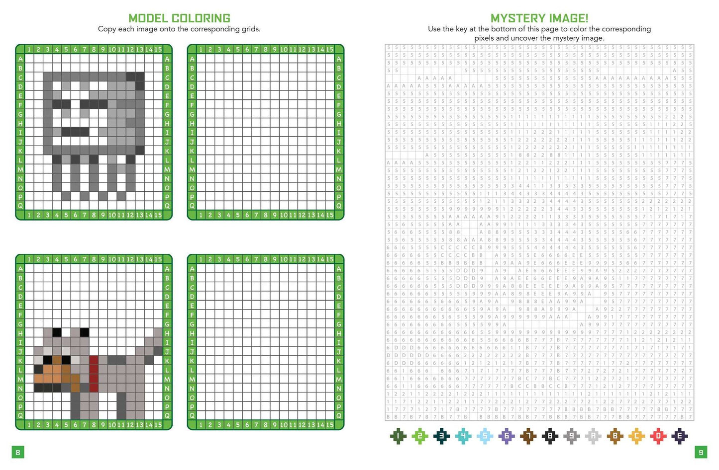 The Unofficial Minecraft Pixel Coloring Book: Volume 1