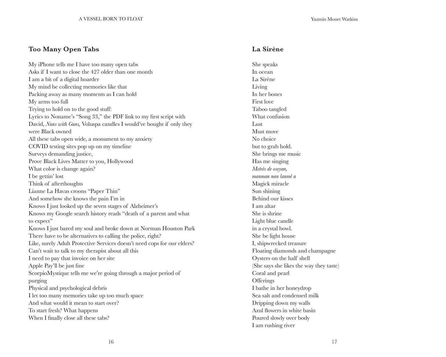 A Vessel Born to Float: Poems