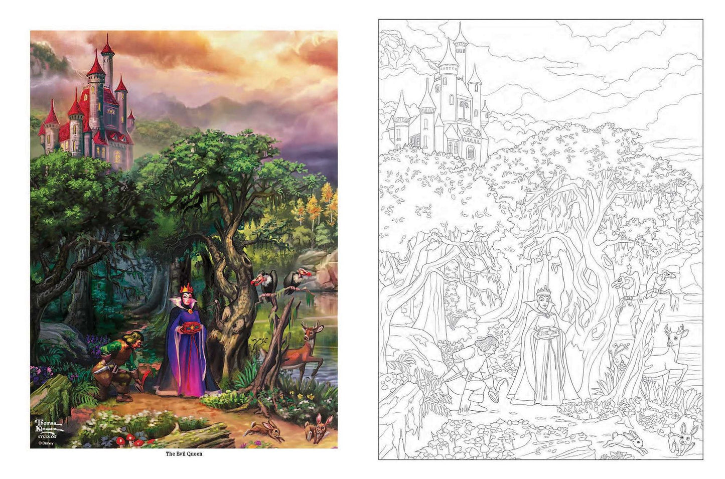 Disney Dreams Collection Thomas Kinkade Studios Celebrations Coloring Book