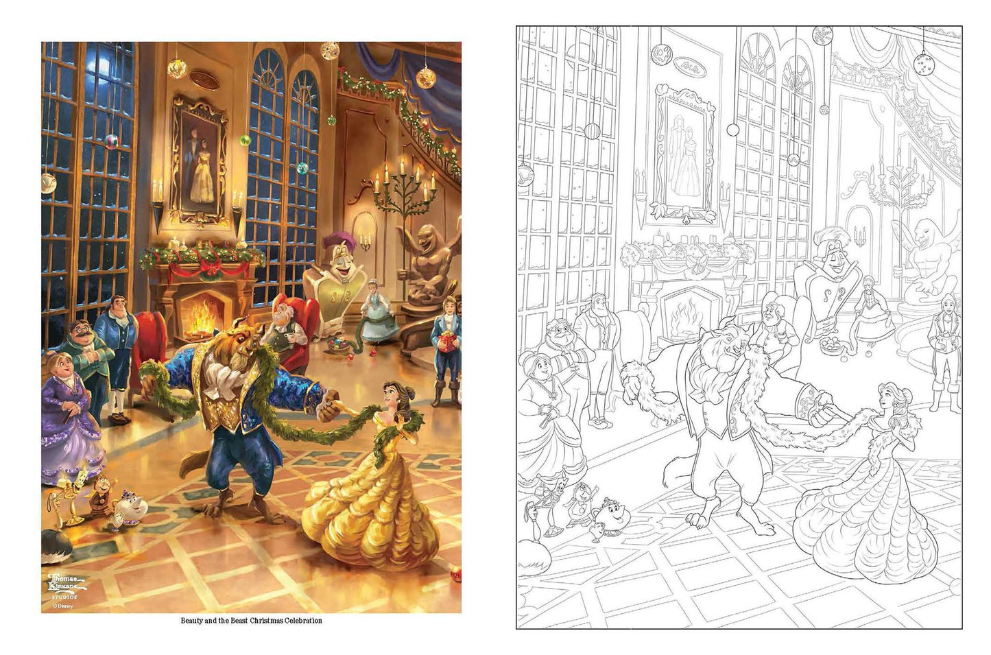 Disney Dreams Collection Thomas Kinkade Studios Celebrations Coloring Book