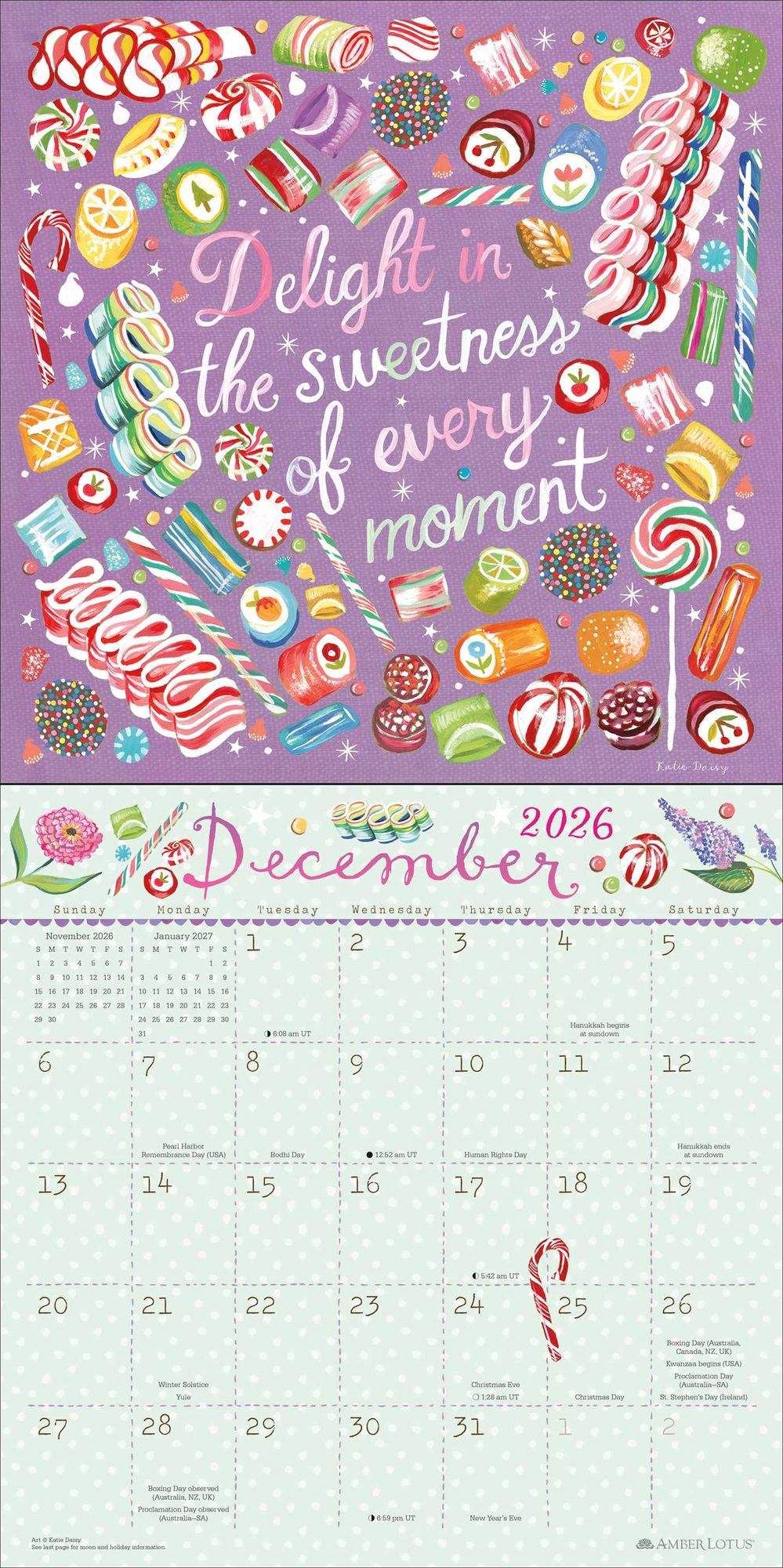 2026 Katie Daisy Wall Calendar