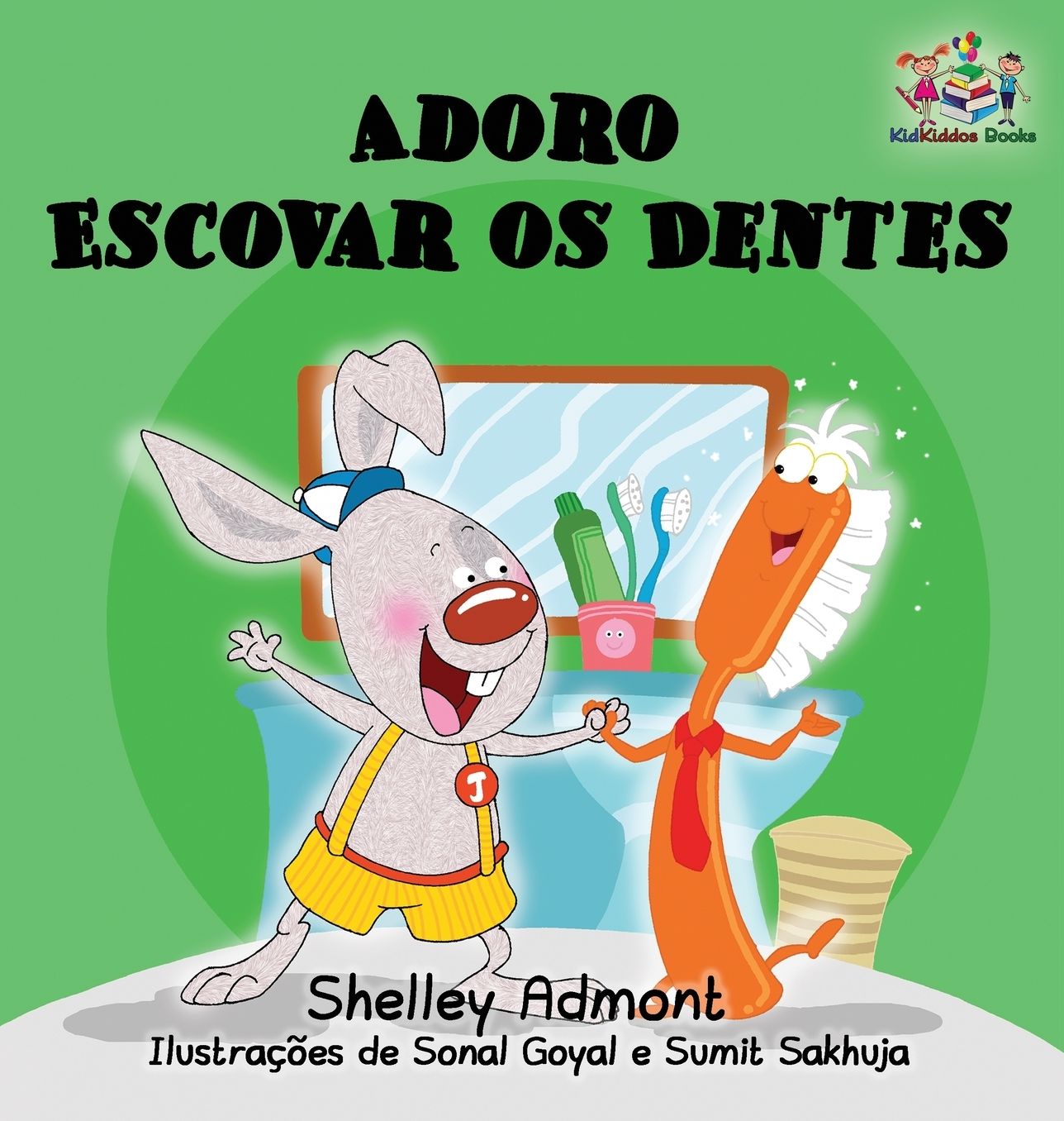 I Love to Brush My Teeth: Portuguese language children's book