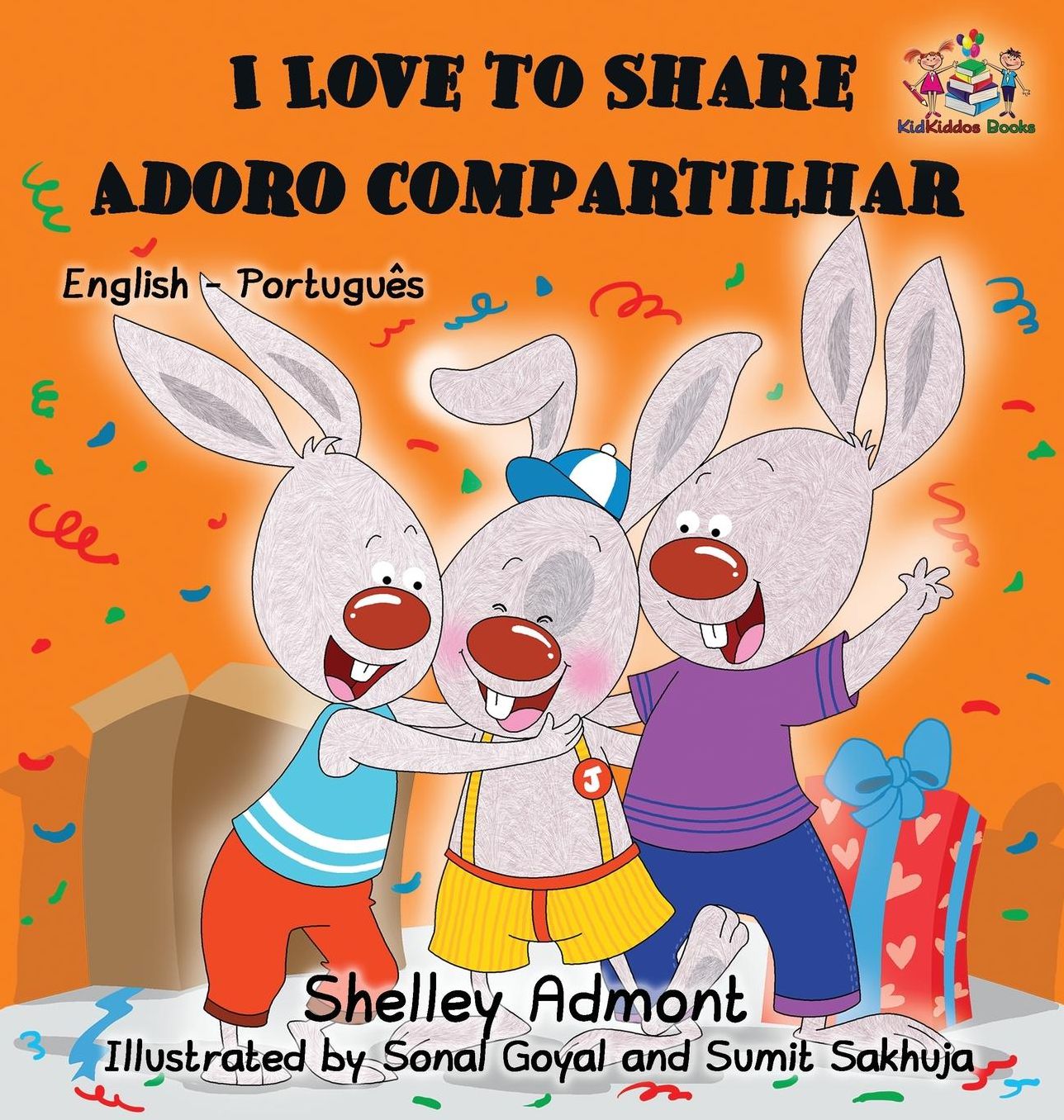 I Love to Share: English Portuguese Bilingual Children's Book