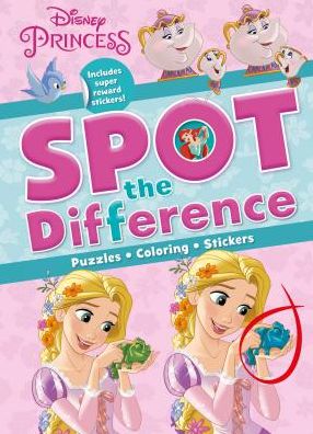 Disney Princess Spot the Difference: Puzzles, Coloring, Stickers