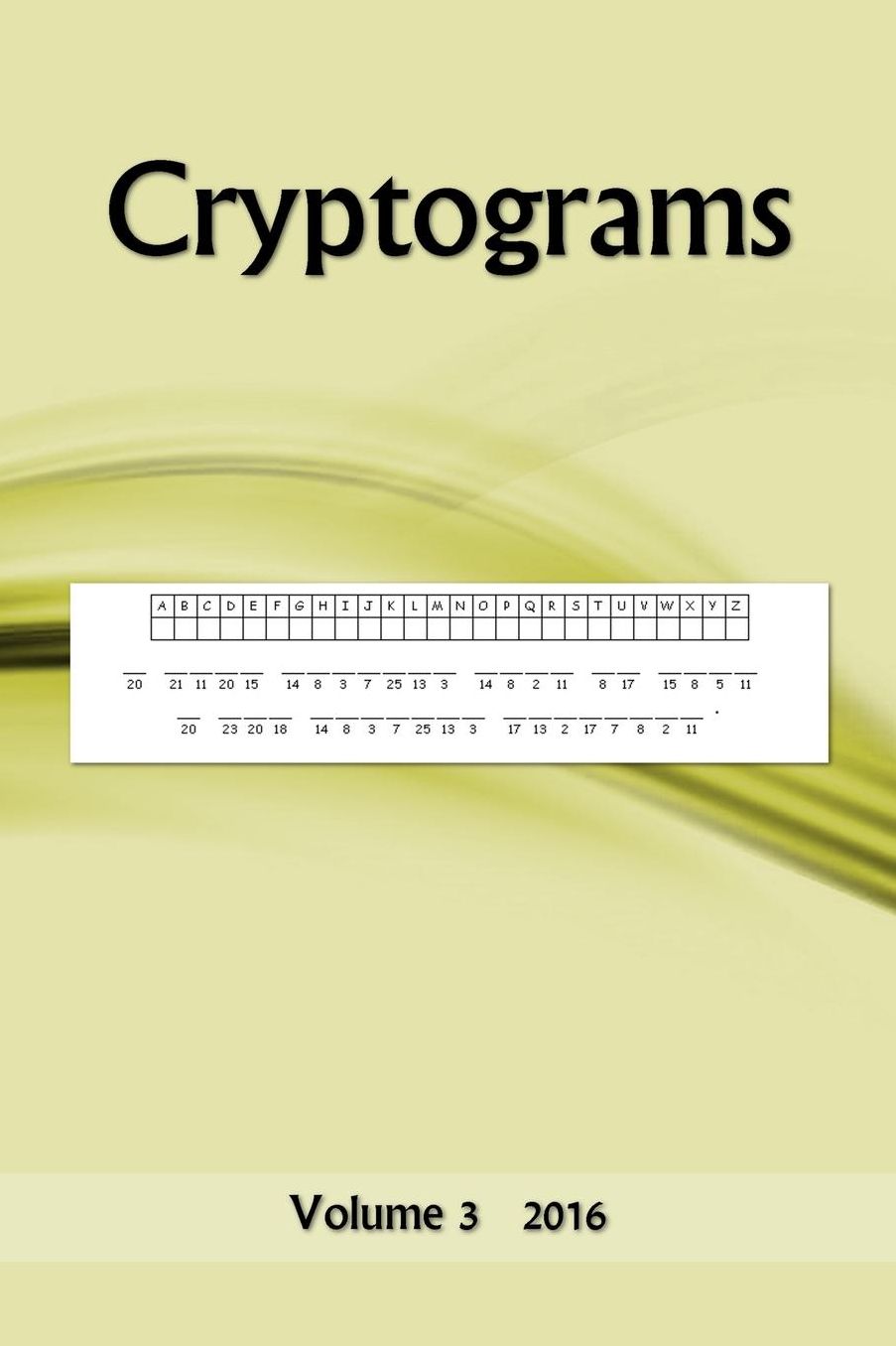 Cryptograms: Volume 3 2016