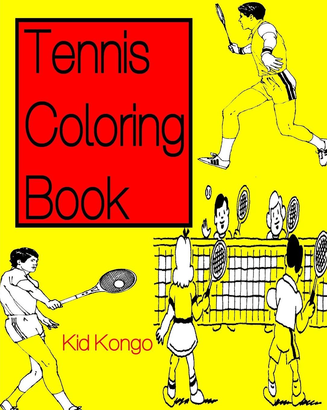 Tennis Coloring Book