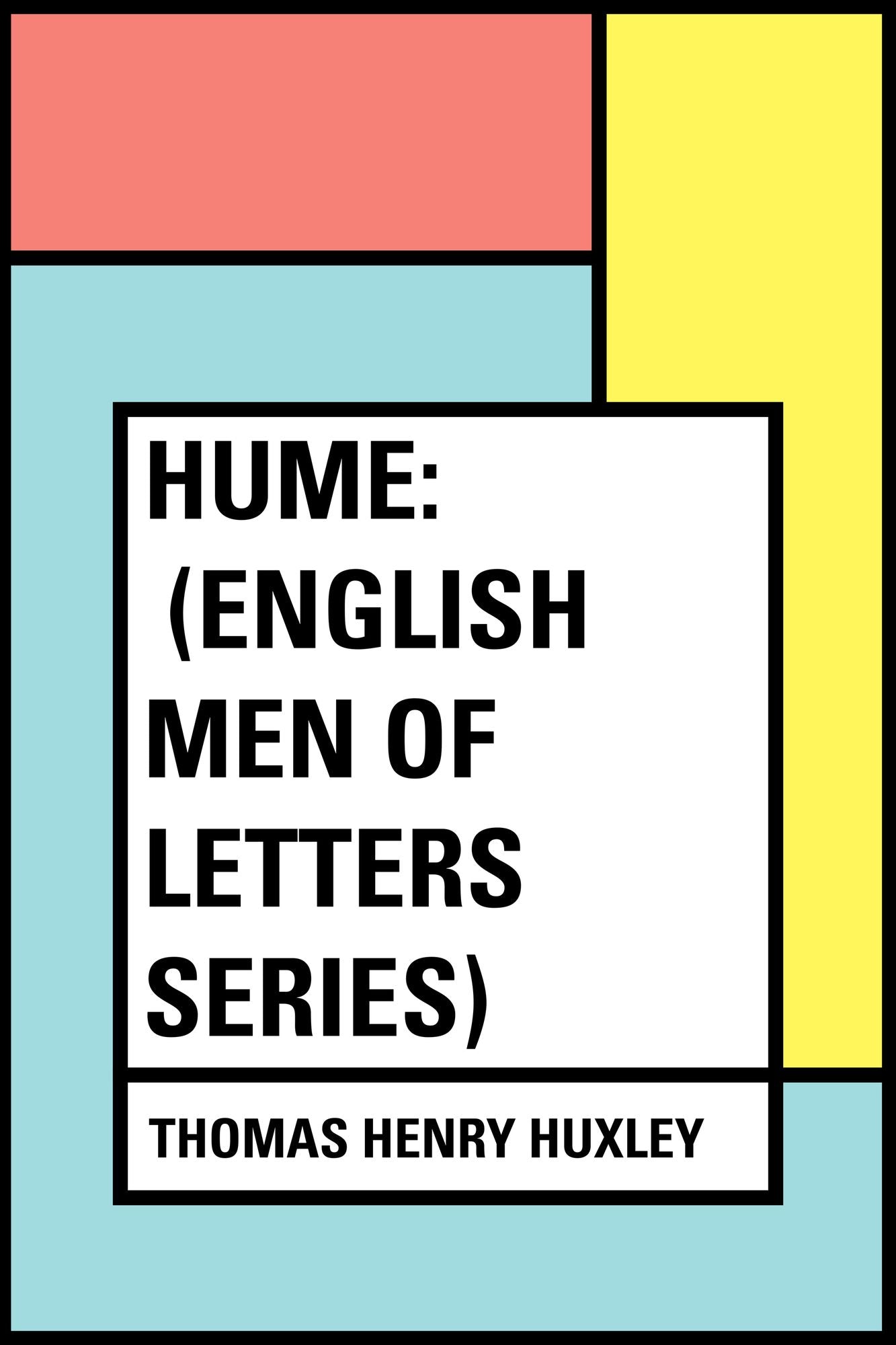 Hume: (English Men of Letters Series)