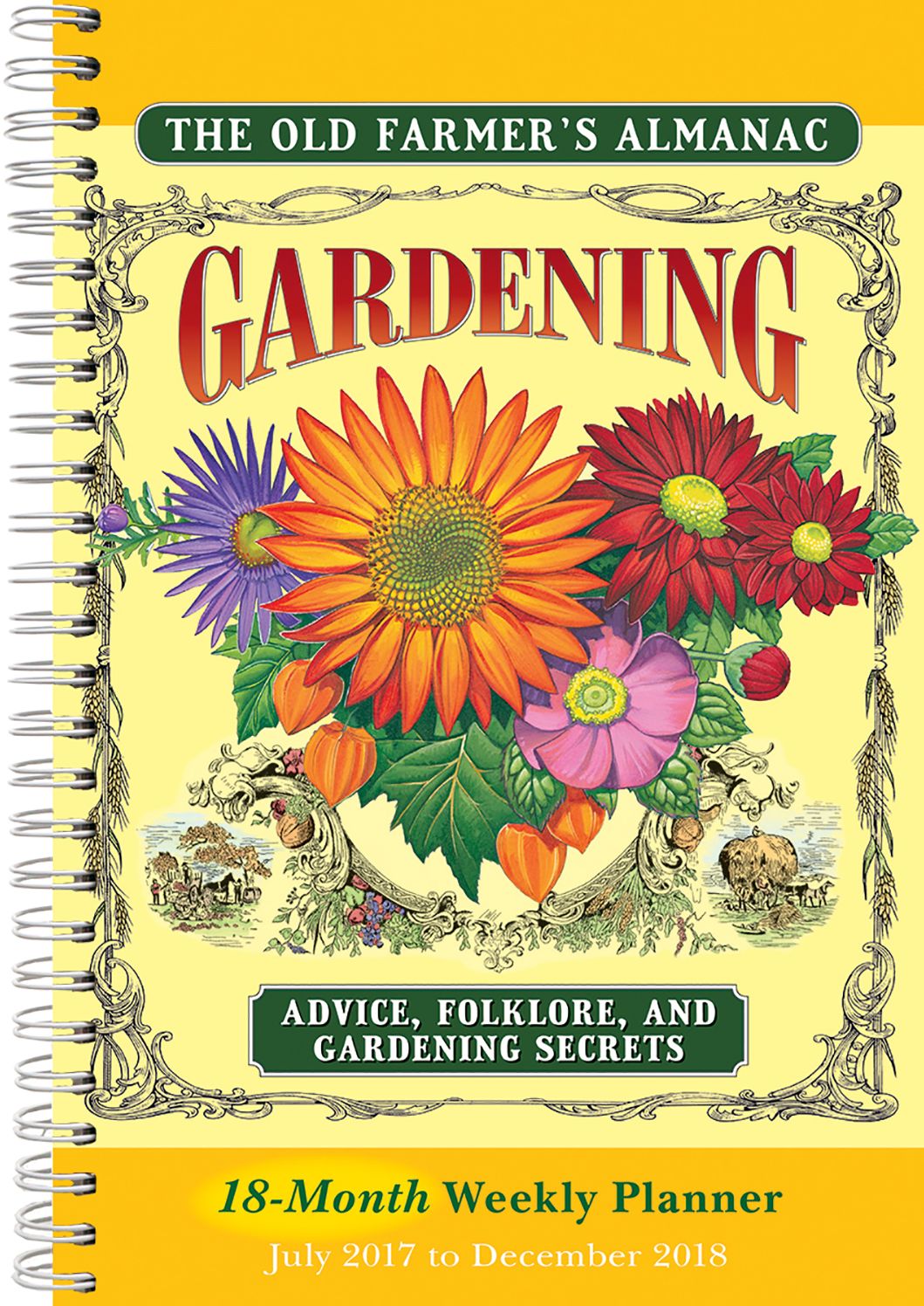 2018 Old Farmers Almanac: Gardening Advice, Folklore, And Gardening Secrets Engagement Calendar