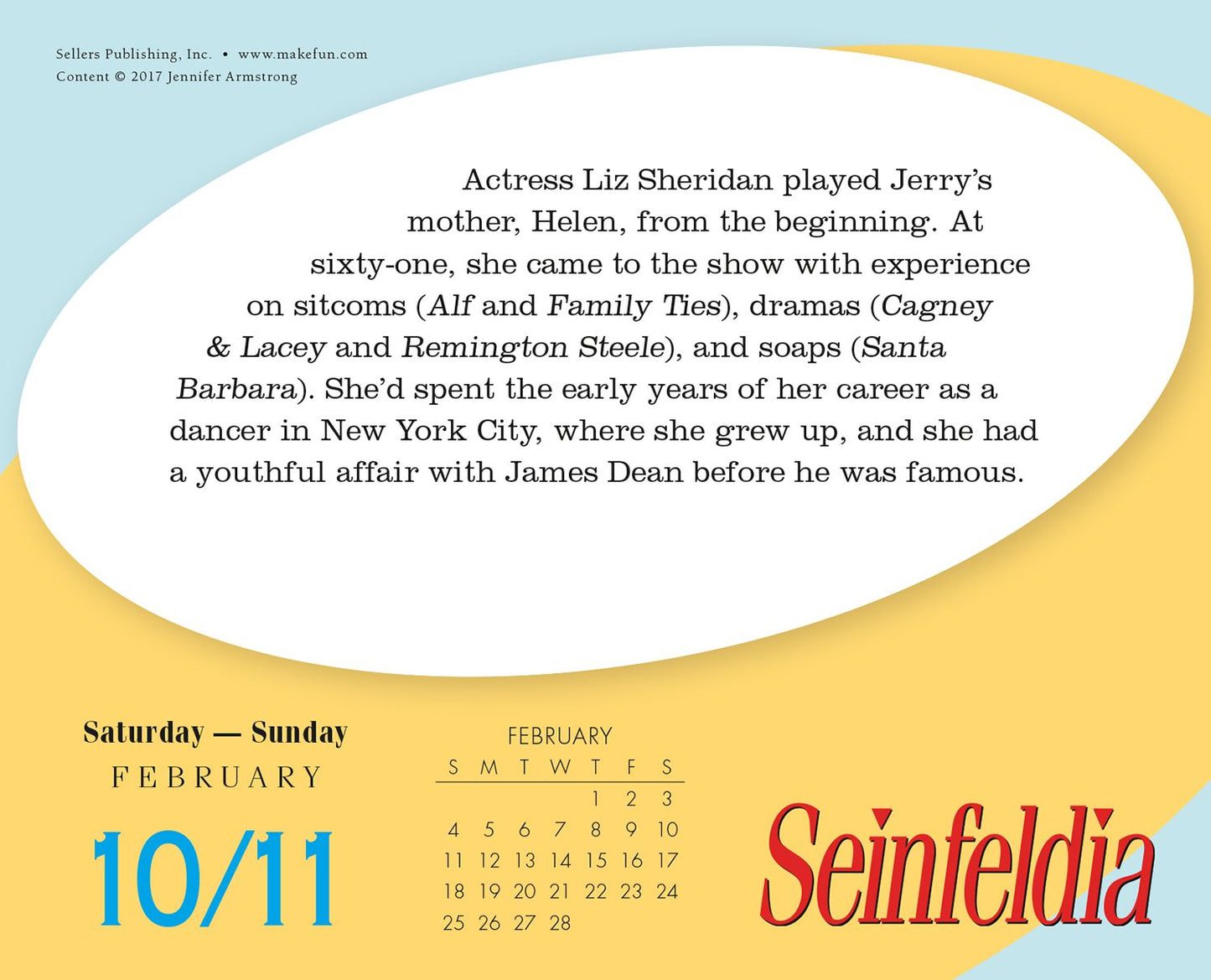 2018 Seinfeldia: Trivia From The Show About Nothing Boxed/Daily Calendar