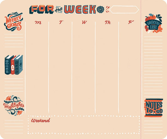 2018 Weekly To-Do with Notes-To-Go Weekly To-do Pad (w/Magnet)