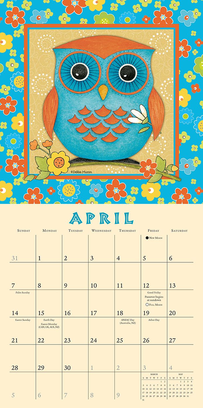 2019 Hootenanny Owls Mini Calendar: By Sellers Publishing