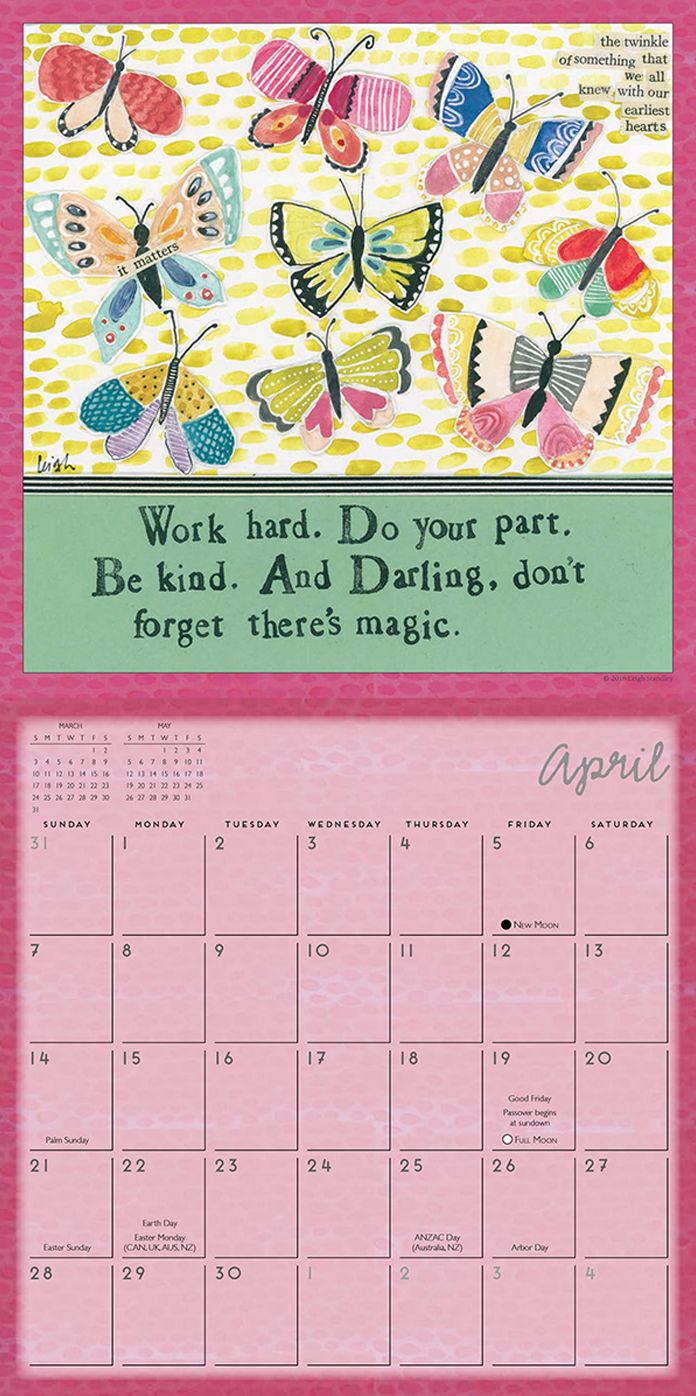2019 the World According to Curly Girl Mini Calendar: By Sellers Publishing