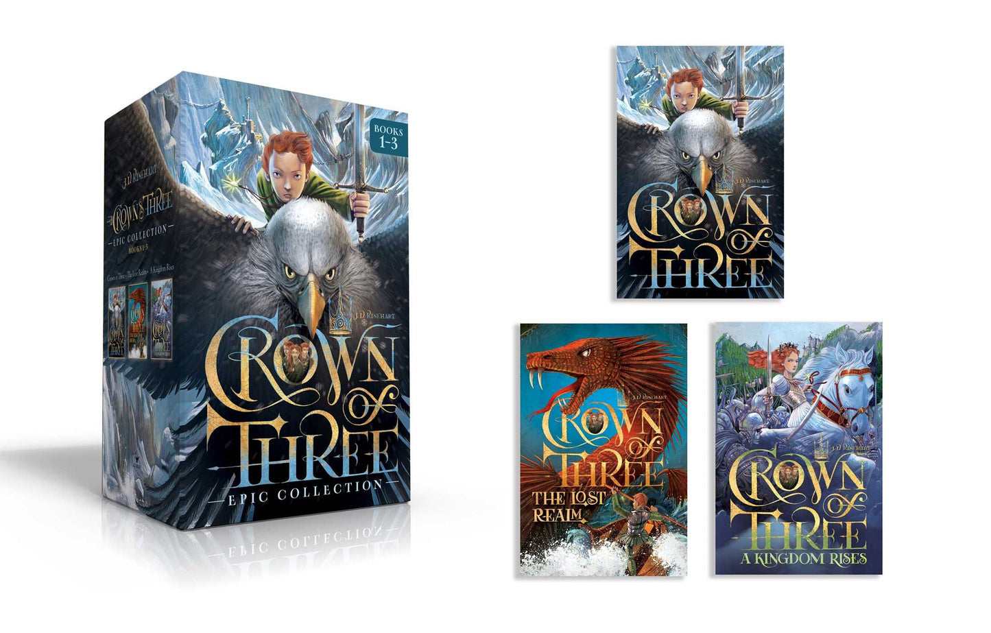 Crown of Three Epic Collection Books 1-3: Crown of Three; The Lost Realm; A Kingdom Rises