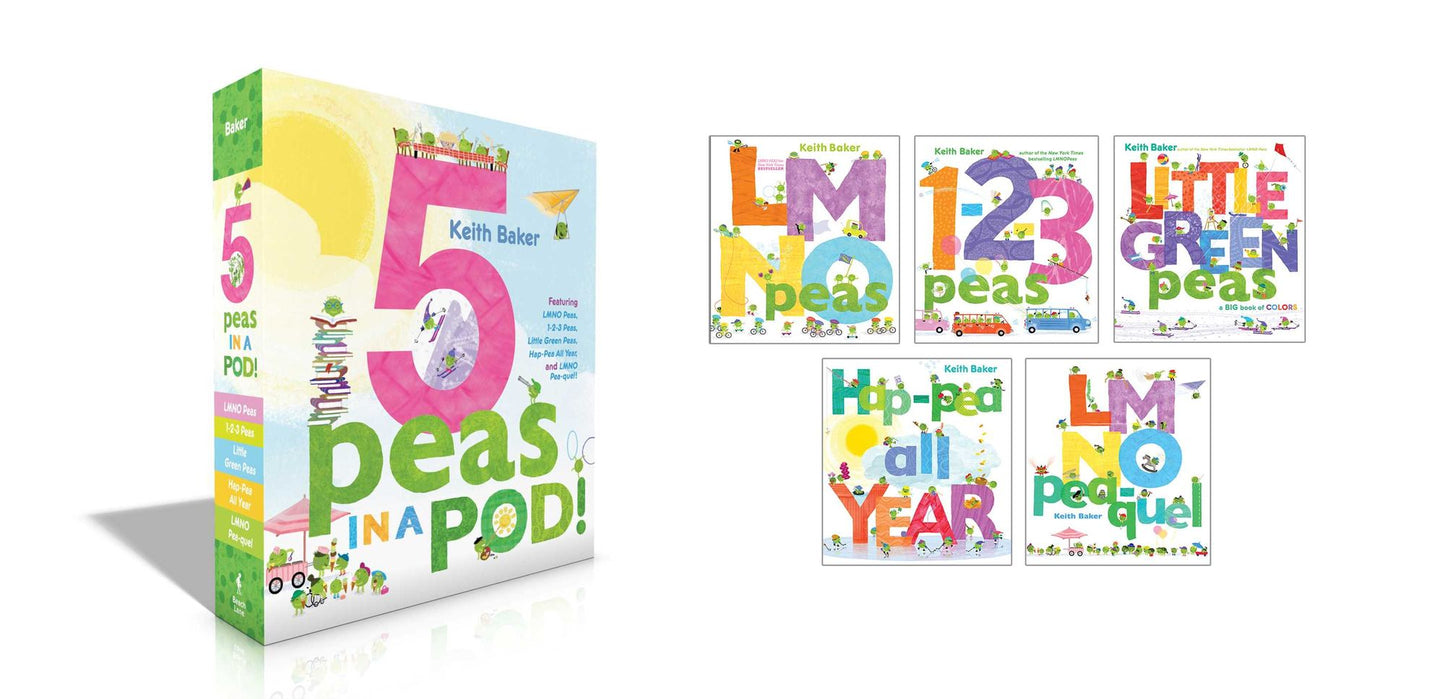 5 Peas in a Pod!: LMNO Peas; 1-2-3 Peas; Little Green Peas; Hap-Pea All Year; LMNO Pea-quel