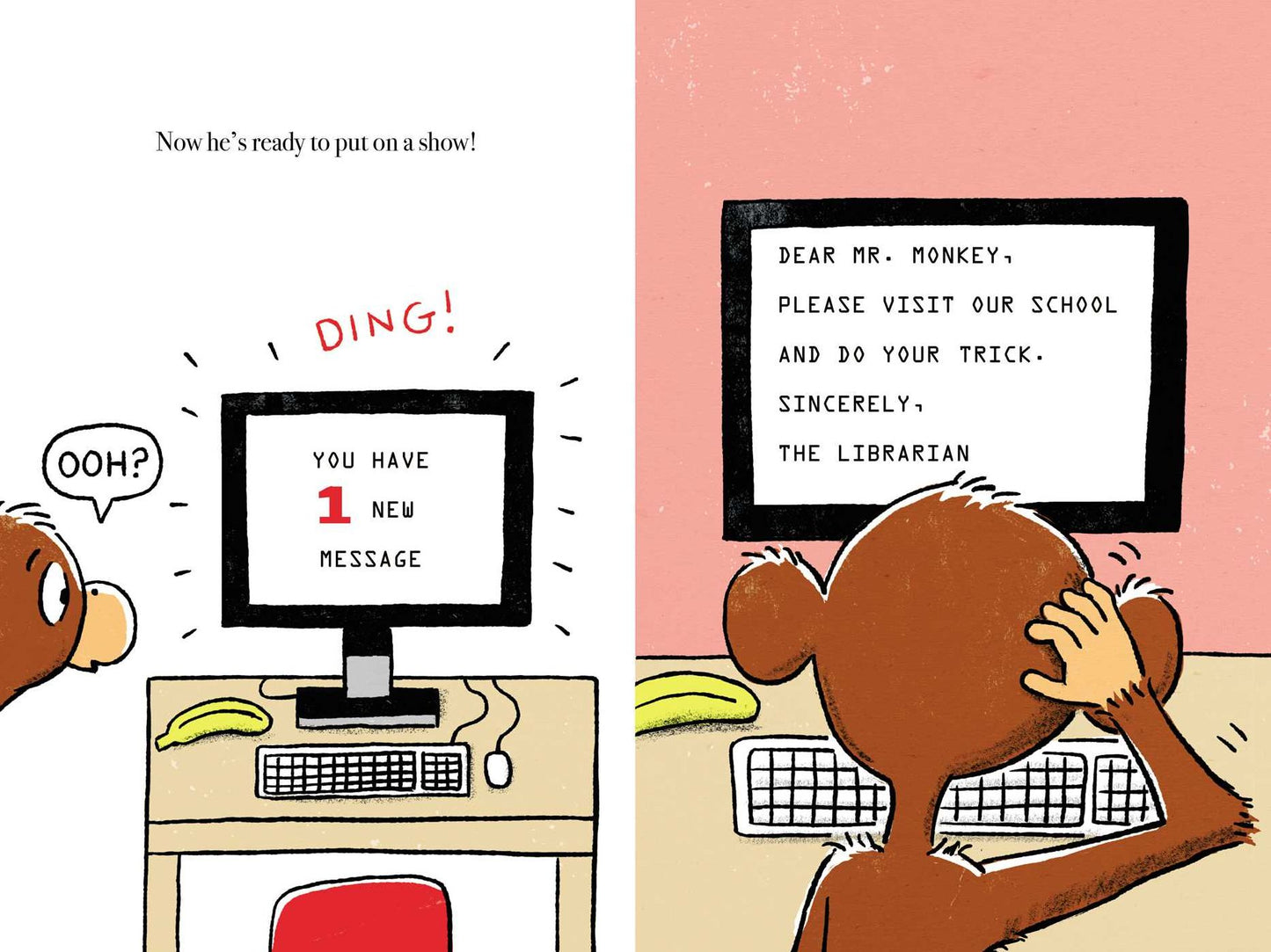 Mr. Monkey Visits a School