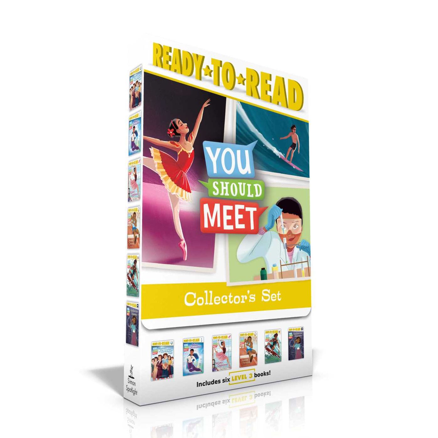 You Should Meet Collector's Set: Women Who Launched the Computer Age; Mae Jemison; Misty Copeland; Jesse Owens; 	Duke Kahanamoku; Katherine Johnson