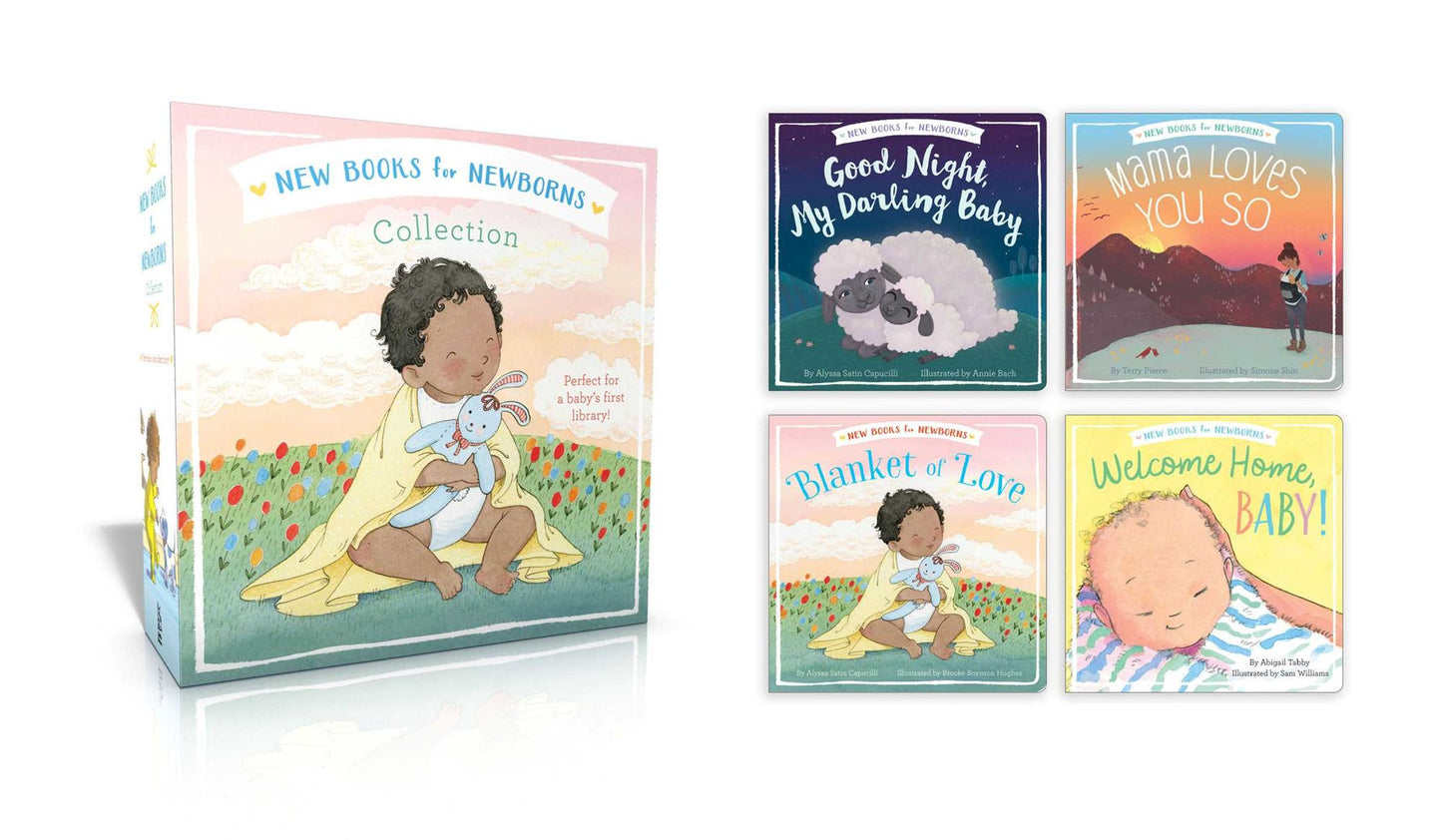 New Books for Newborns Collection: Good Night, My Darling Baby; Mama Loves You So; Blanket of Love; Welcome Home, Baby!