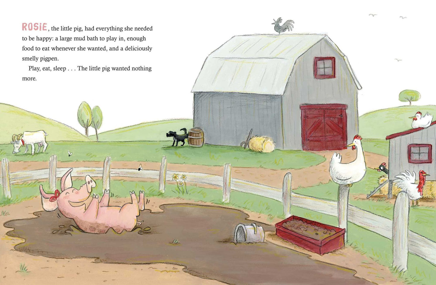 The Little Pig, the Bicycle, and the Moon