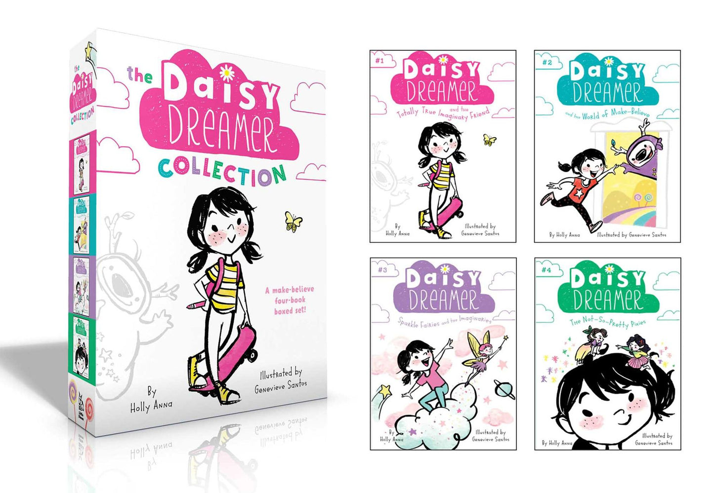 The Daisy Dreamer Collection: Daisy Dreamer and the Totally True Imaginary Friend; Daisy Dreamer and the World of Make-Believe; Sparkle Fairies and the Imaginaries; The Not-So-Pretty Pixies