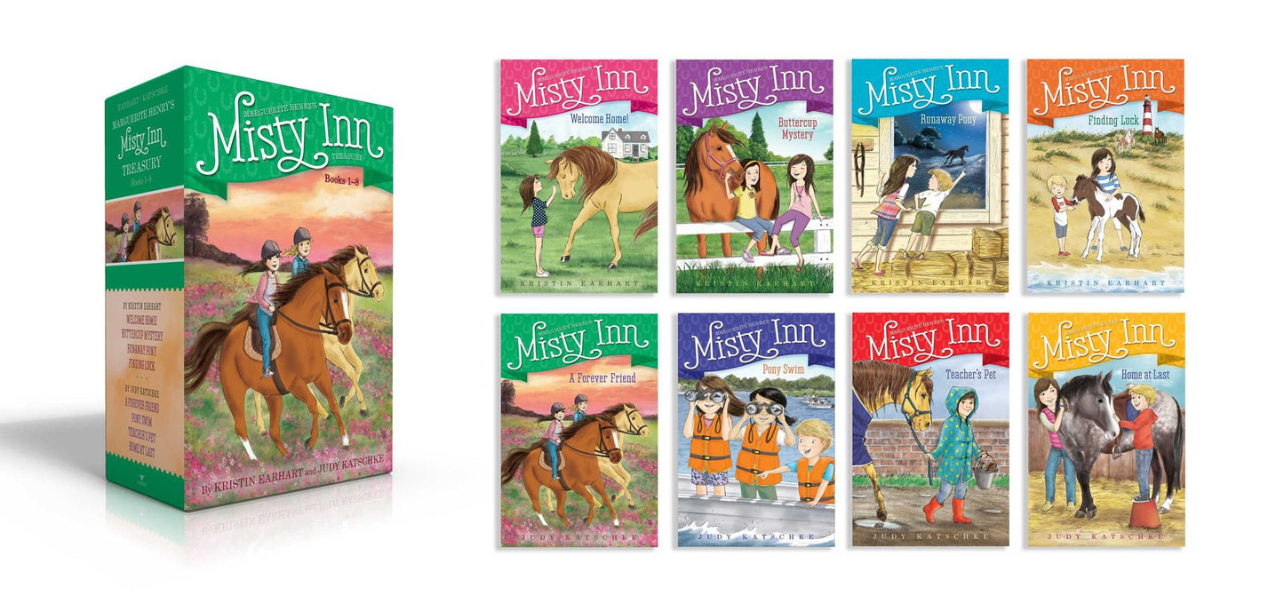 Marguerite Henry's Misty Inn Treasury Books 1-8: Welcome Home!; Buttercup Mystery; Runaway Pony; Finding Luck; A Forever Friend; Pony Swim; Teacher's Pet; Home at Last