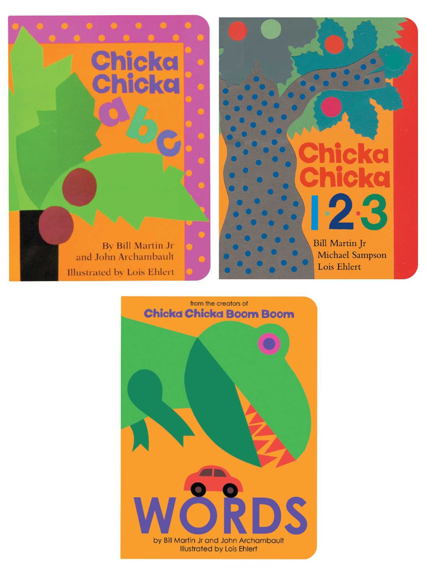 Chicka Chicka ABCs and 123s Collection: Chicka Chicka ABC; Chicka Chicka 1, 2, 3; Words